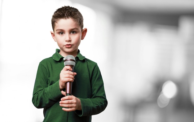 Boy with Microphone